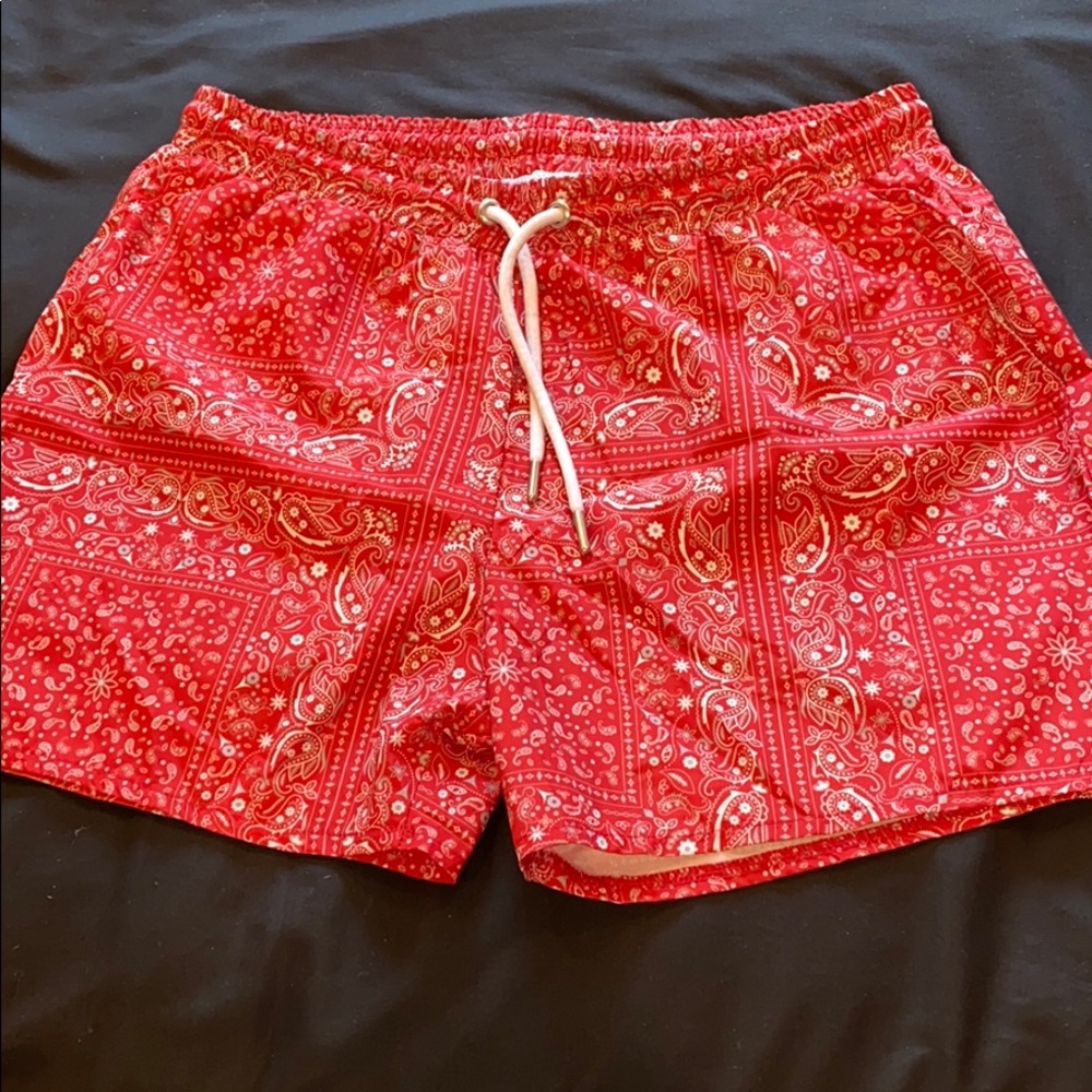 Men’s paisley print swim shorts